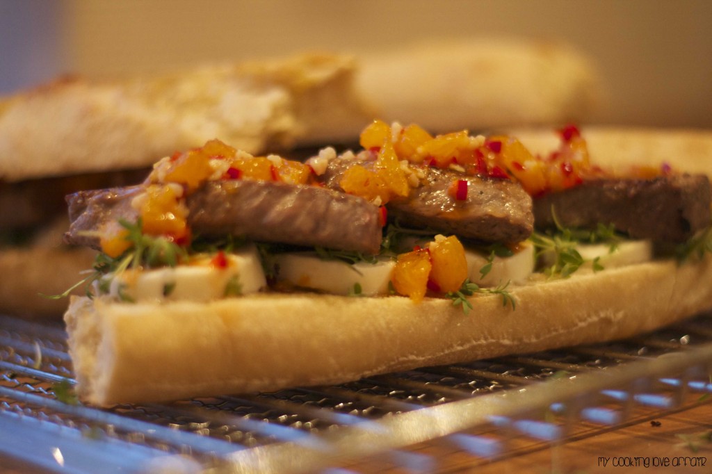 Männer-Sandwich mit Orangen-Chili-Dip • Cookingaffair.de