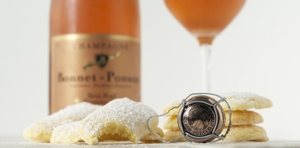 Biscuits „Roses de Reims“ & Champagne Bonnet-Ponson Premier Cru Brut Rosé