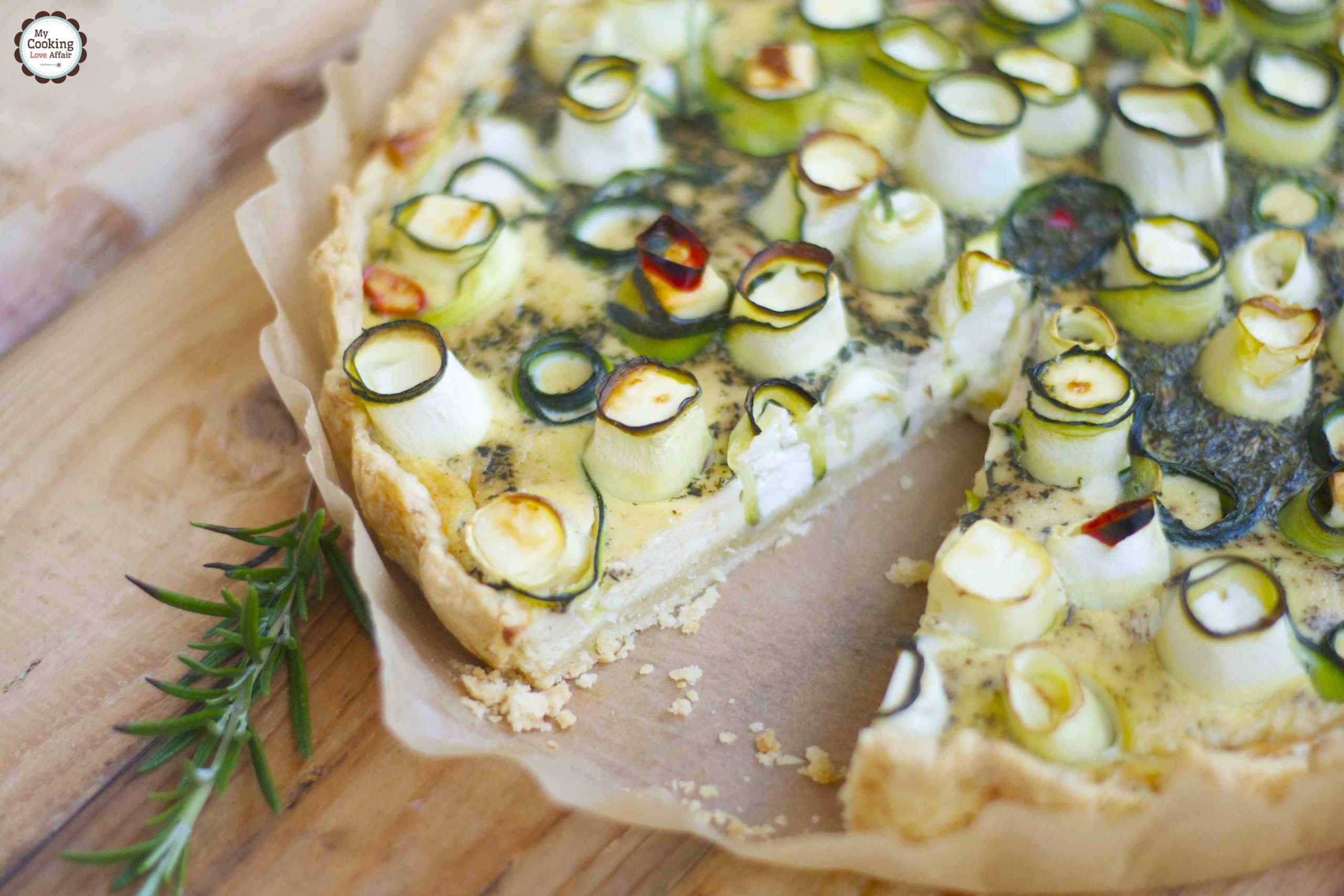 Zucchini-Feta-Tarte • Cookingaffair.de